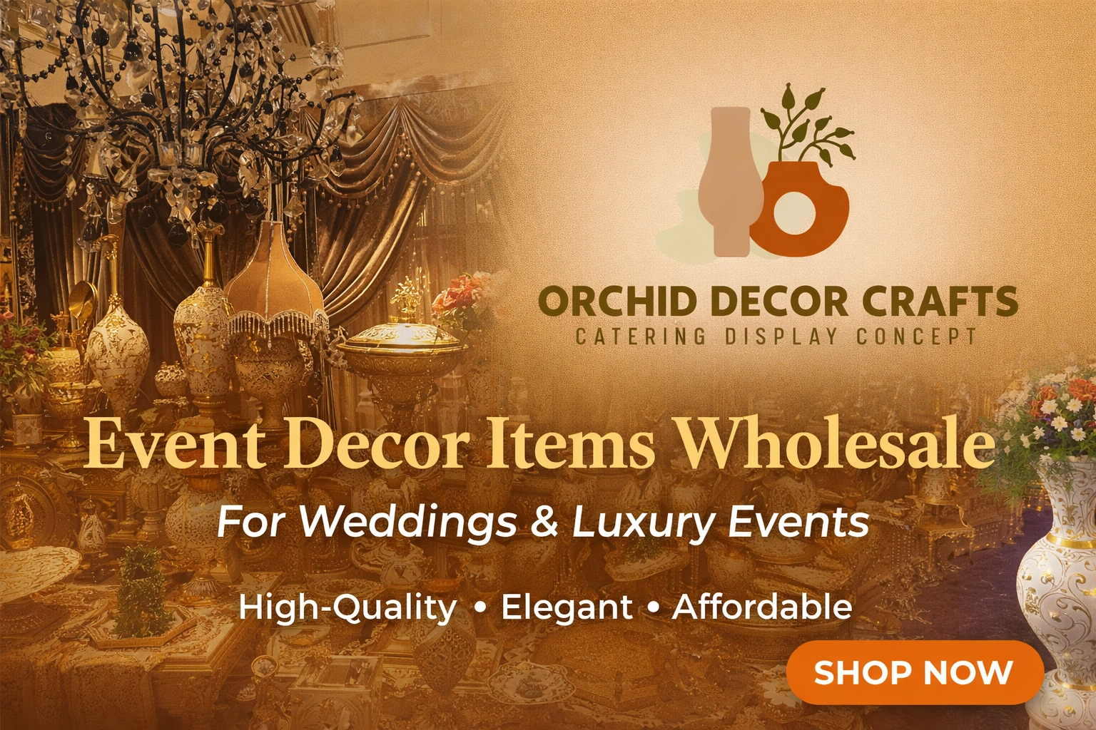 Event Decor Items Wholesale Supplier in India | Orchid Decor Crafts