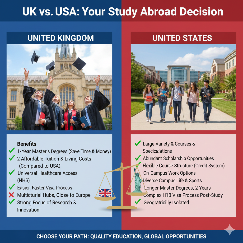 Why the UK Is a Better Study Abroad Option Than the USA?