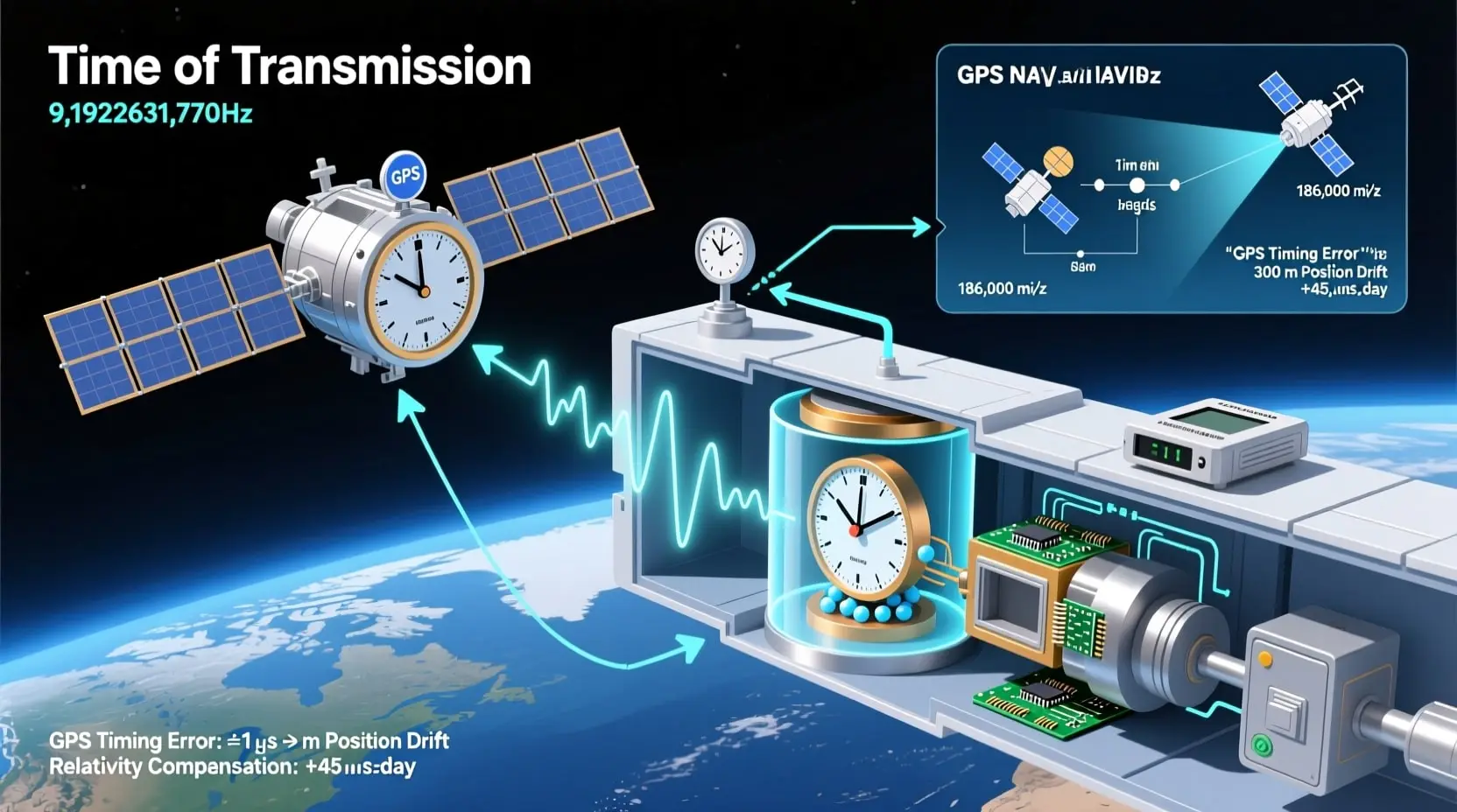How Do Atomic Clocks Work in GPS Navigation Systems