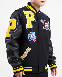 Pittsburgh Pirates Mashup Black Varsity Jacket Everyday Sportswear with a Timeless Feel